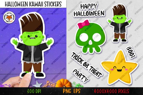 Download Printable Halloween Stickers PNG - Printable halloween Collection