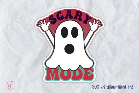 Download Scary Mode - Printable Halloween Sticker - Printable halloween Collection