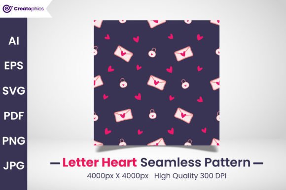 Download Seamless Letter Heart Pattern - Premium Resources