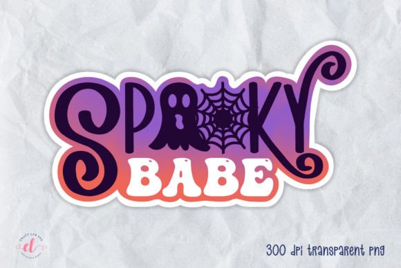 Download Spooky Babe, Printable Halloween Sticker - Printable halloween Collection
