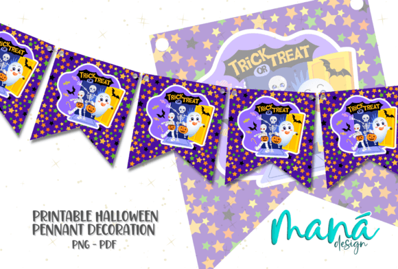 Download Printable Halloween Pennant Decoration - Printable halloween Collection