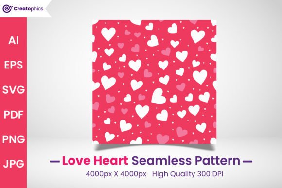 Download Seamless Love Heart Pattern and Paper - Heart pattern Collection